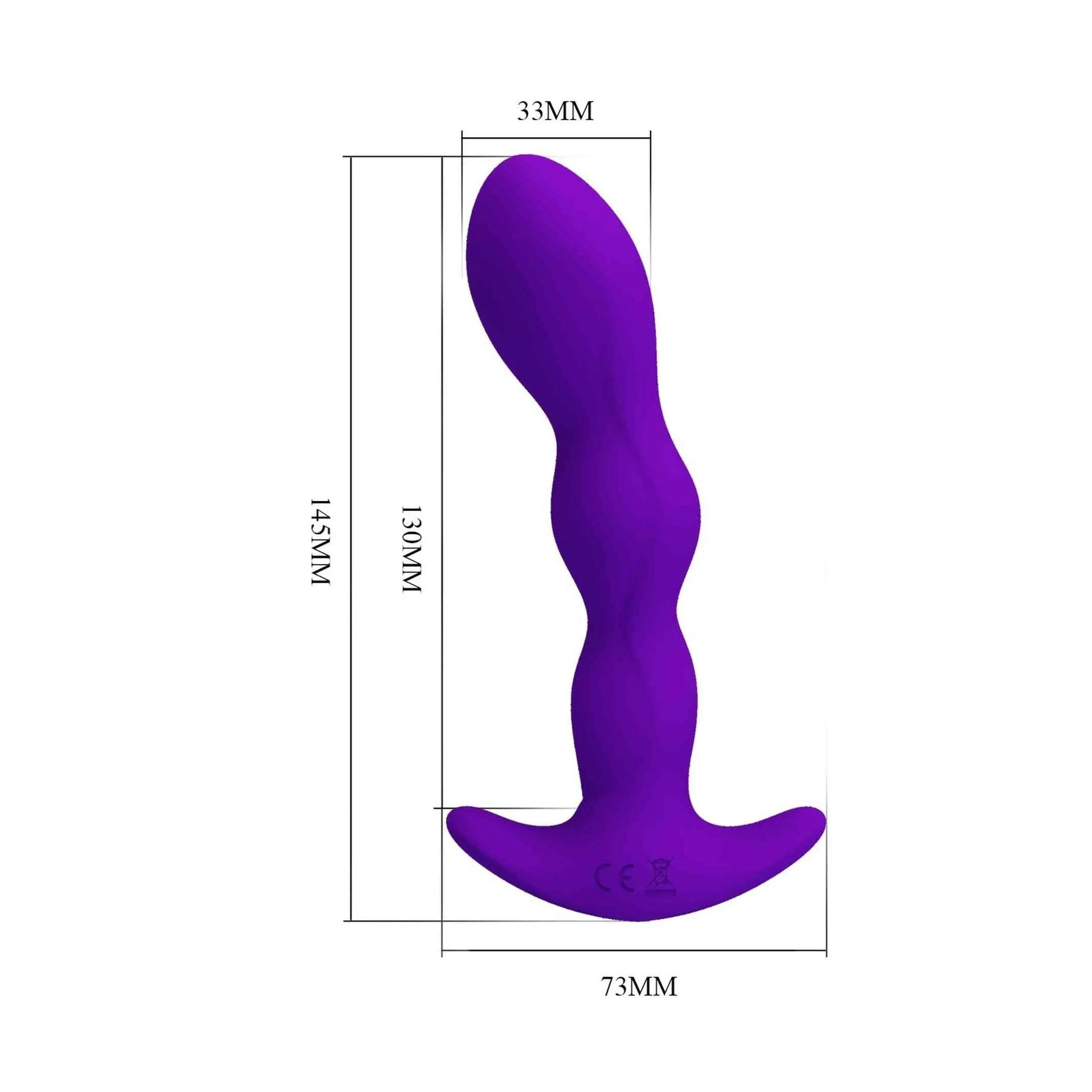 Yale Vibratore Anale Ondulato con 12 diverse modalità di vibrazione