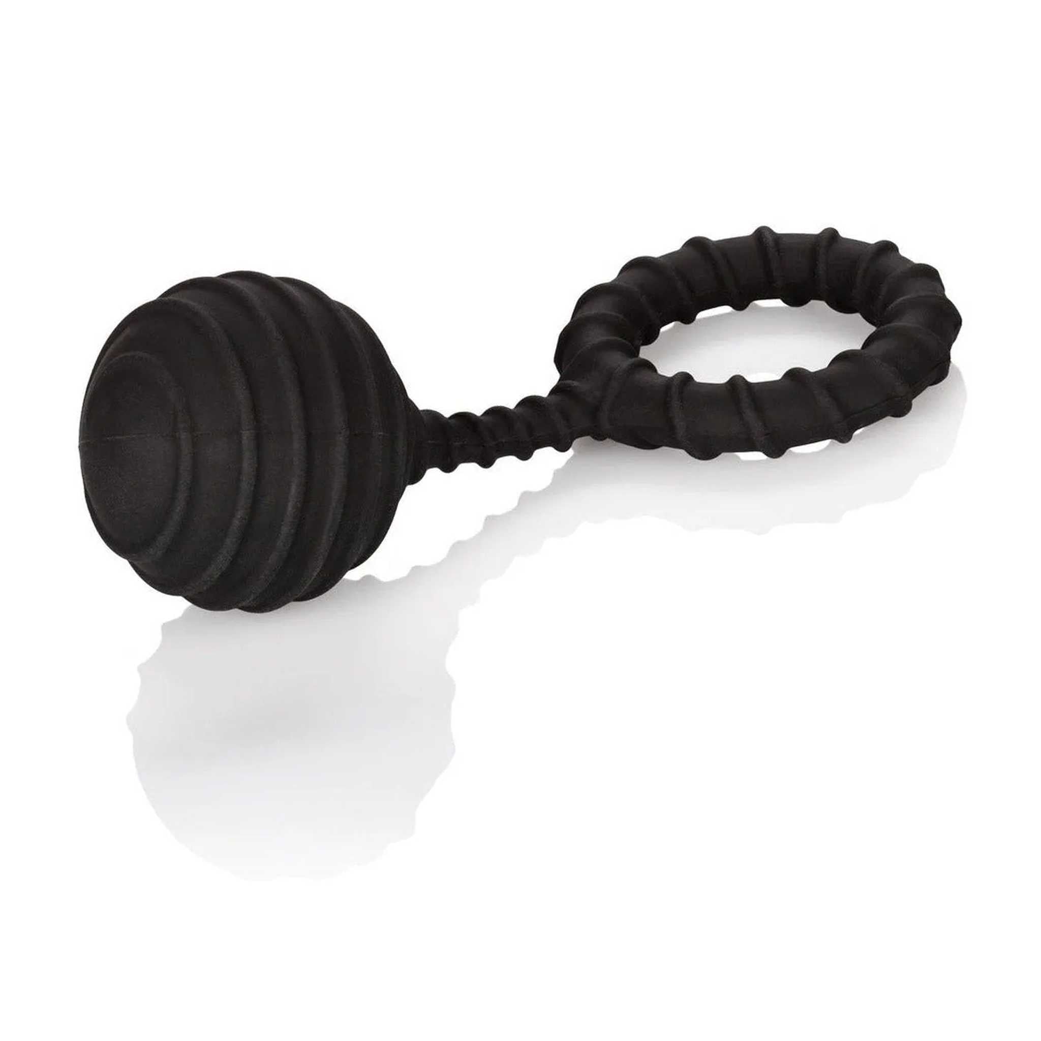 Anello fallico con pesetto 110 gr. Weighted Ring Large - Nero