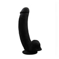 Boss Dildo Realistic Phallus with Testicles & Suction Cup 8'' – Black