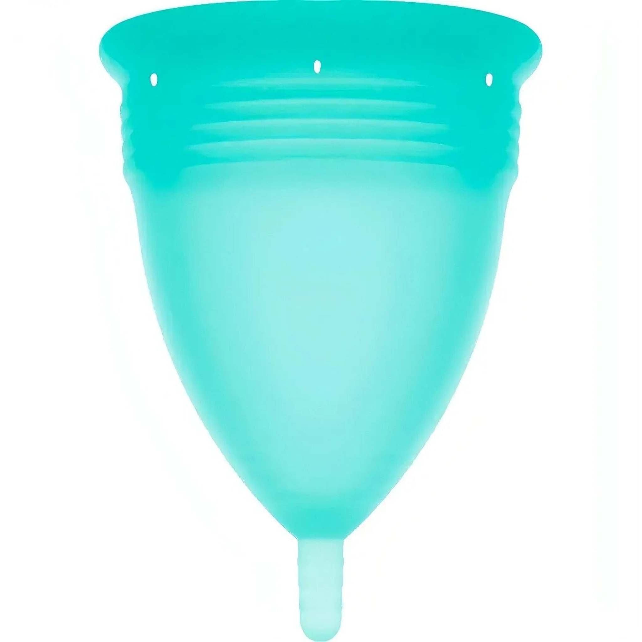 Coppetta Mestruale in Silicone 100% Anallergico - Taglia L, Turchese