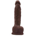 Extra realistic and super soft phallus with suction cup made in T-Skin - Mulatto