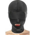 Fetish Tentation Black hood open mouth