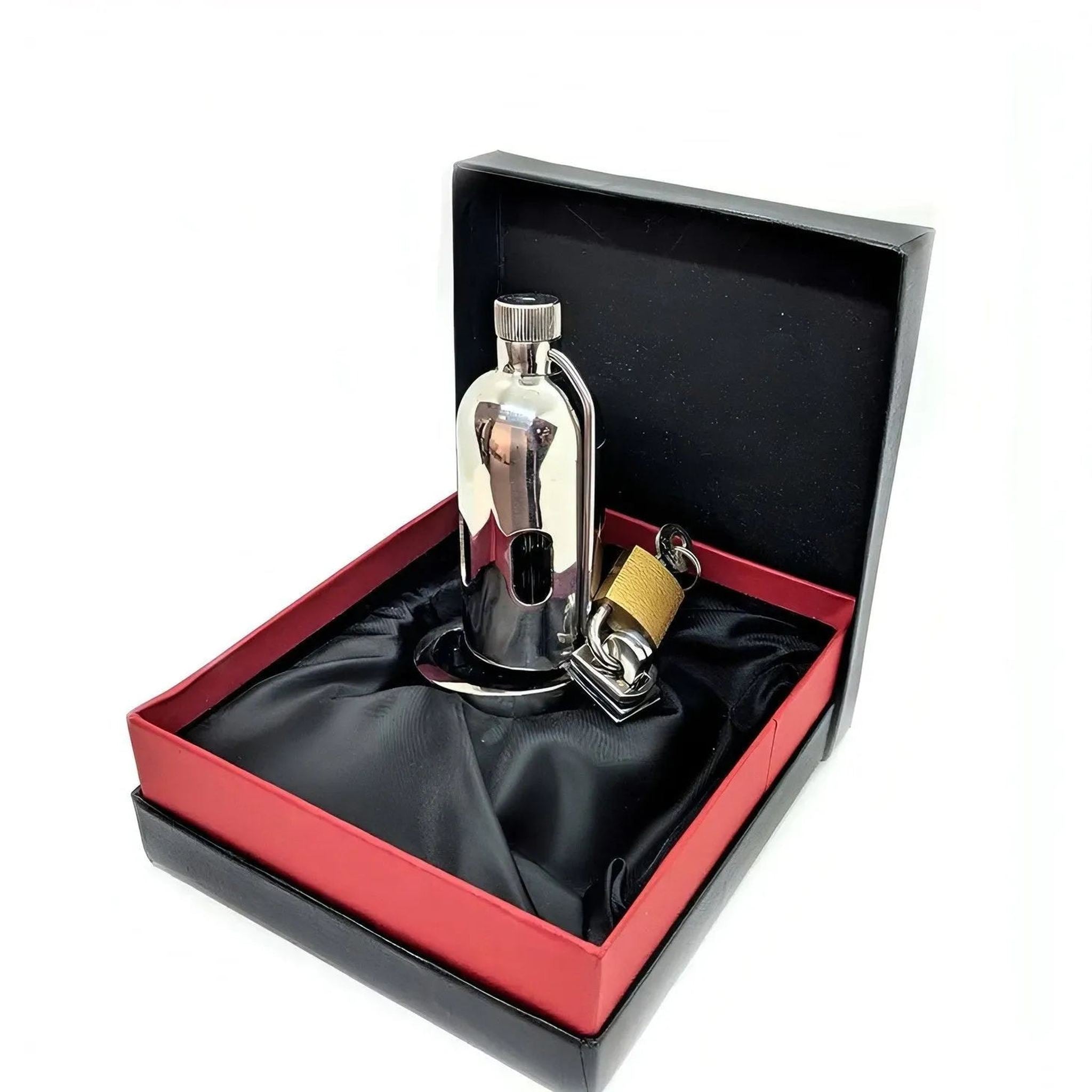 Gabbia Pene in Acciaio con Sonda Uretrale da 7 mm e Pungiglioni