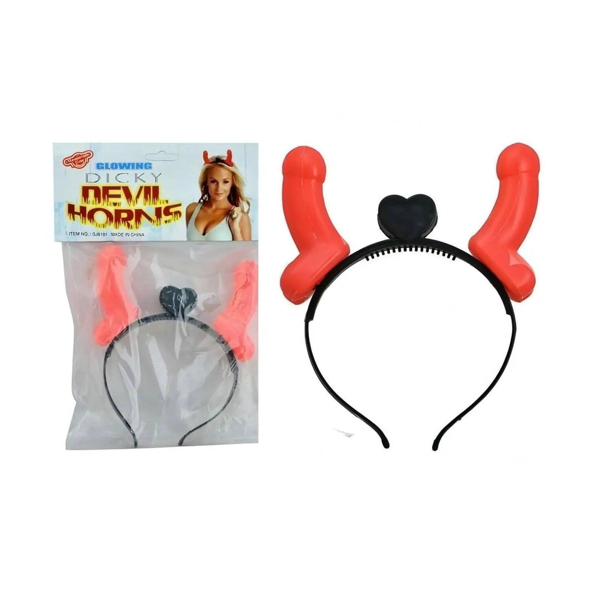 Glowing Dicky Devil Horns - Frontino con piselli