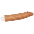 Soft Realistic Phallic Sheath 19cm long with a 5cm extension - Mulatto