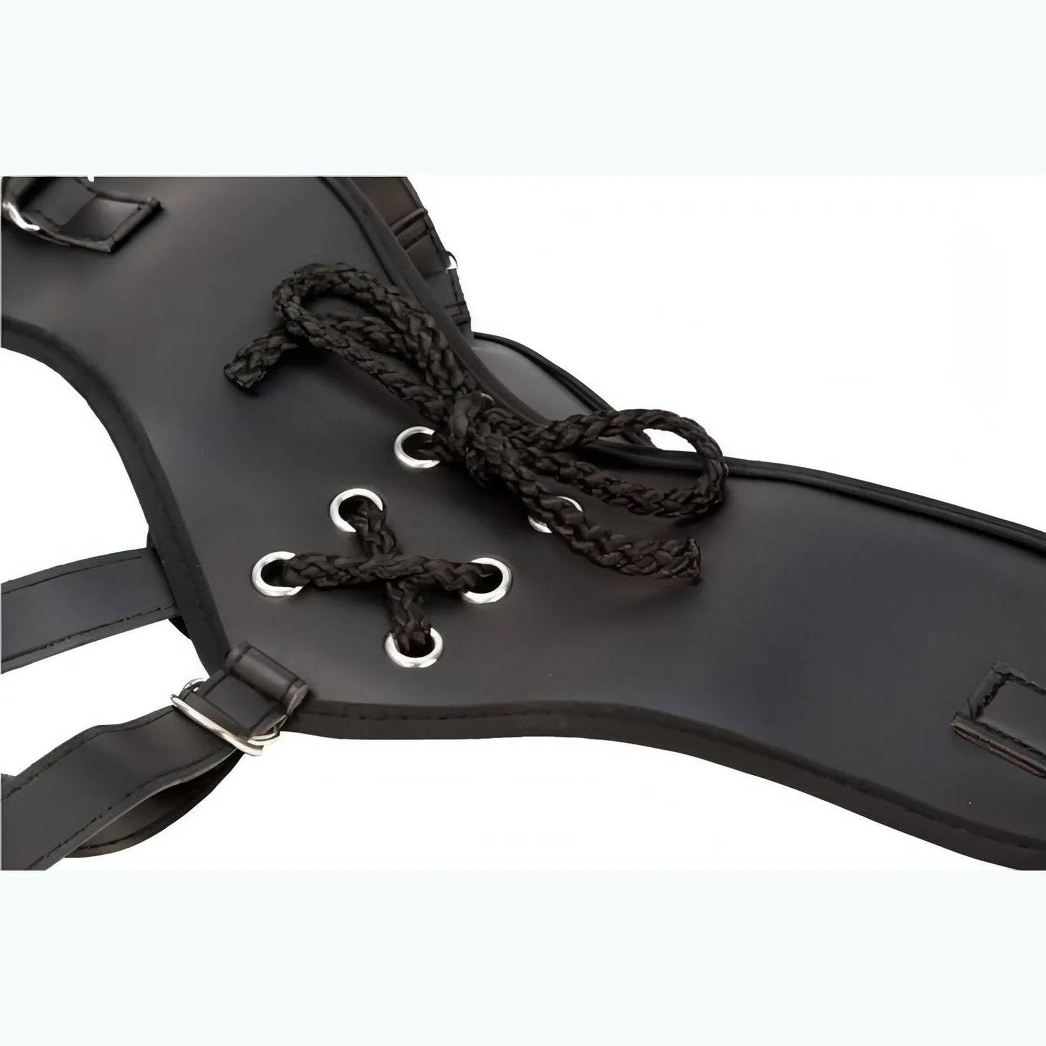 Imbracatura A Doppia Imbottitura Per Falli Con Ventosa Con 2 Anelli