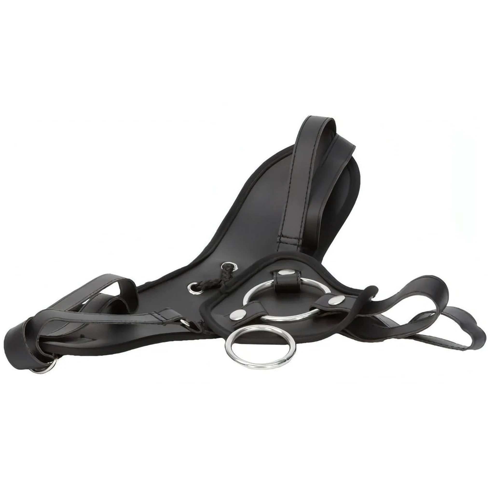 Imbracatura A Doppia Imbottitura Per Falli Con Ventosa Con 2 Anelli