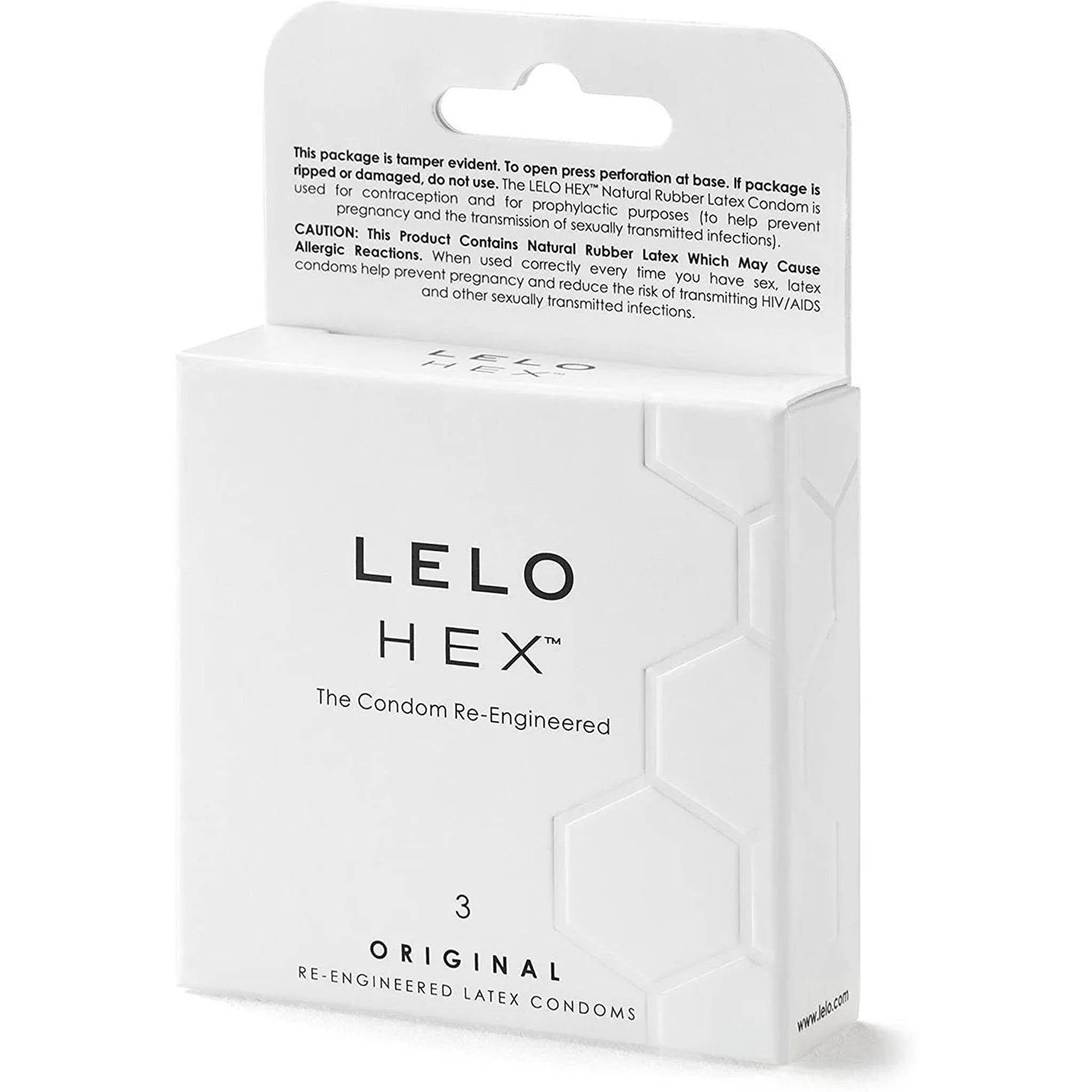 Lelo Hex Natural โ Confezione da 3 profilattici