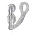 Vibrierendes Prostata-Massagegerät mit Penisring – transparent