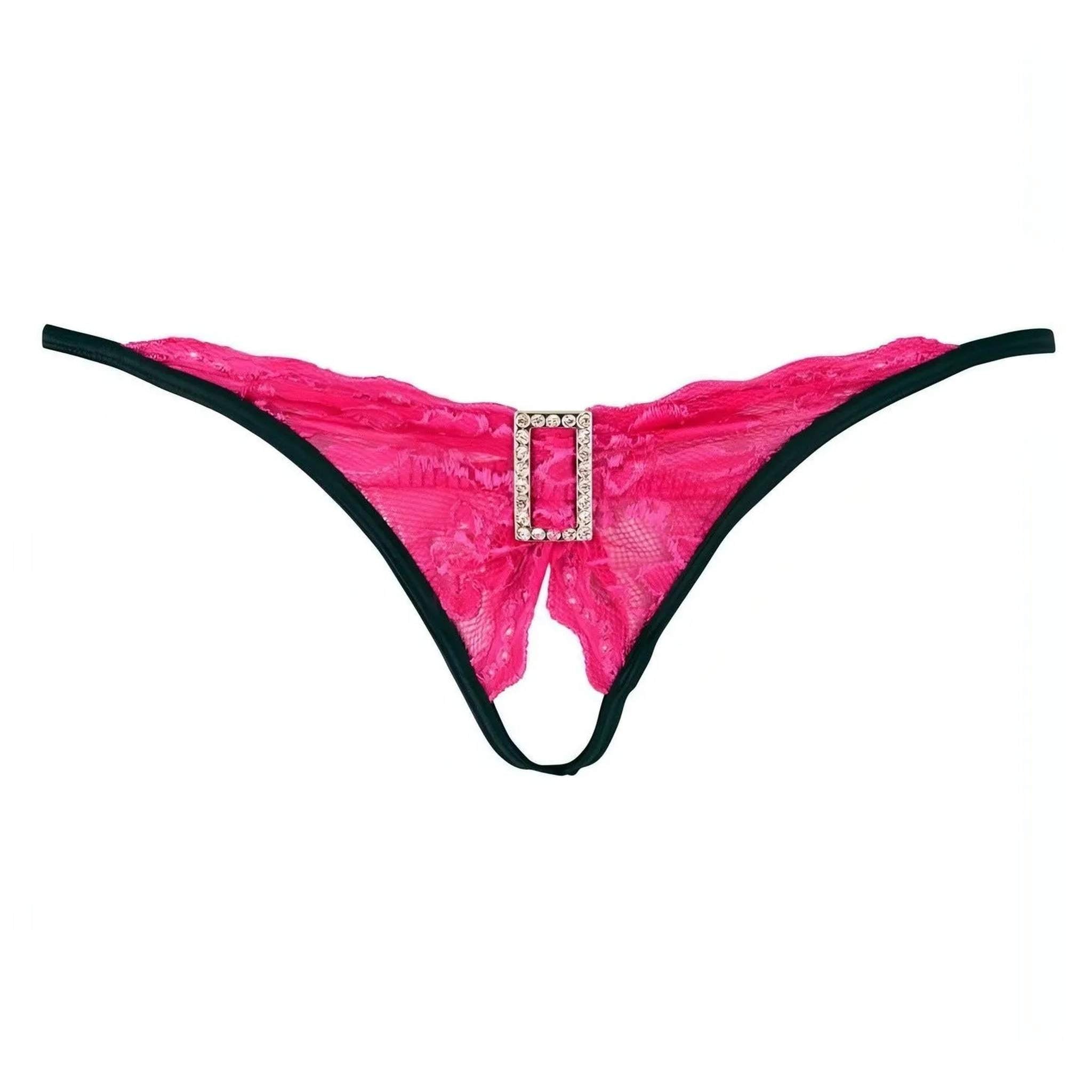 Perizoma Fucsia Con Apertura Inguinale - M/L