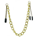 Long Nipple Clamps Gold Coarse Link Chain