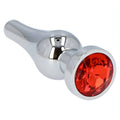 Ace of Spades Analplug aus Metall mit Diamant - Rot, Klein