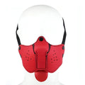 Mundmaske für Welpen, Rot