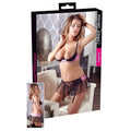 Pink and black skirt and bra set - 80B/M