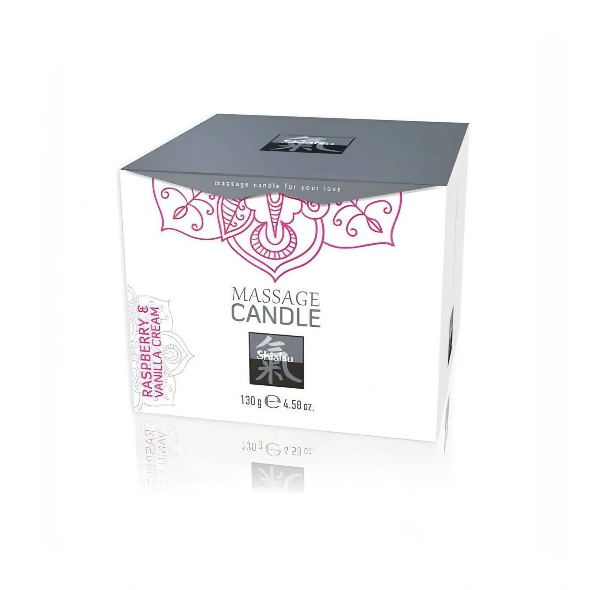 Shiatsu Candela da massaggio profumata aroma Lampone e Vaniglia