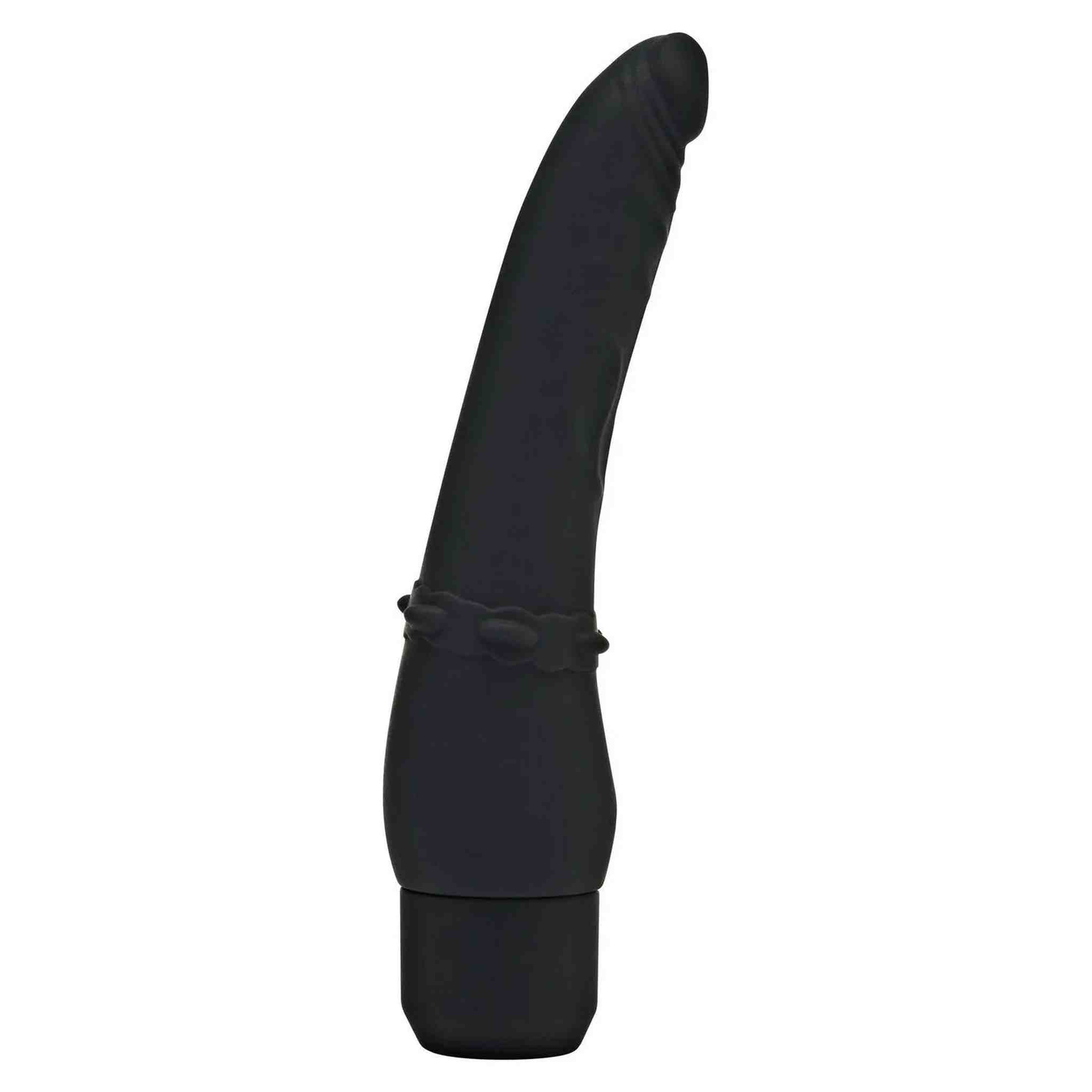 umschnalldildo story Schlanker Vibrator aus 100 % Silikon – Schwarz – GoEstasy