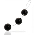 Tris of Pleasure Balls - 17 cm de largo, diámetro 3.8 cm, peso 99 gr, negro