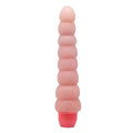 Vibrador con bolas graduales de construcción de combustible - rosa de carne
