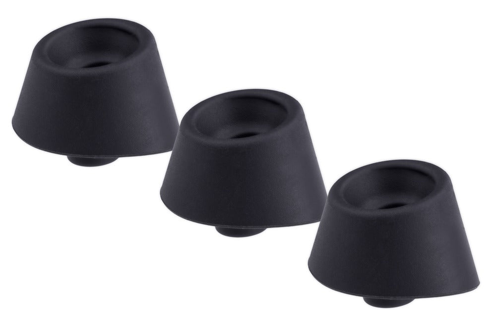 Womanizer Heads per Duo, Duo 2 e InsideOut – Set 3 Testine di Ricambio, Nero M, foto 1