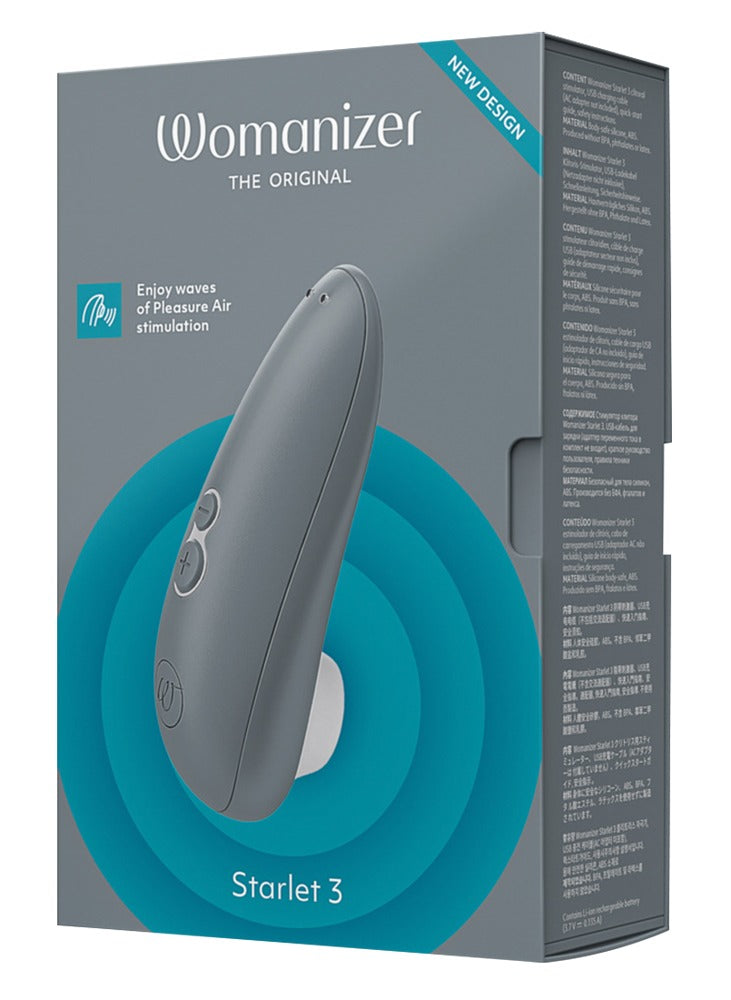 Womanizer Starlet 3 – Succhia Clitoride Compatto con 6 Intensità, Grigio, foto 3