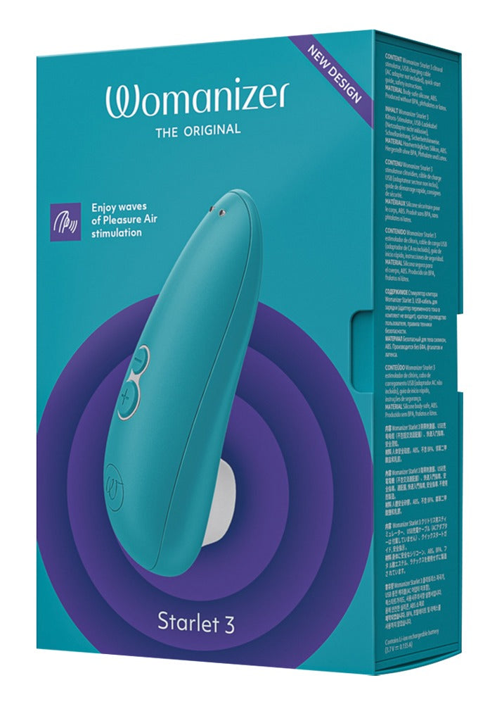 Womanizer Starlet 3 – Succhia Clitoride Compatto con 6 Intensità, Turchese, foto 3