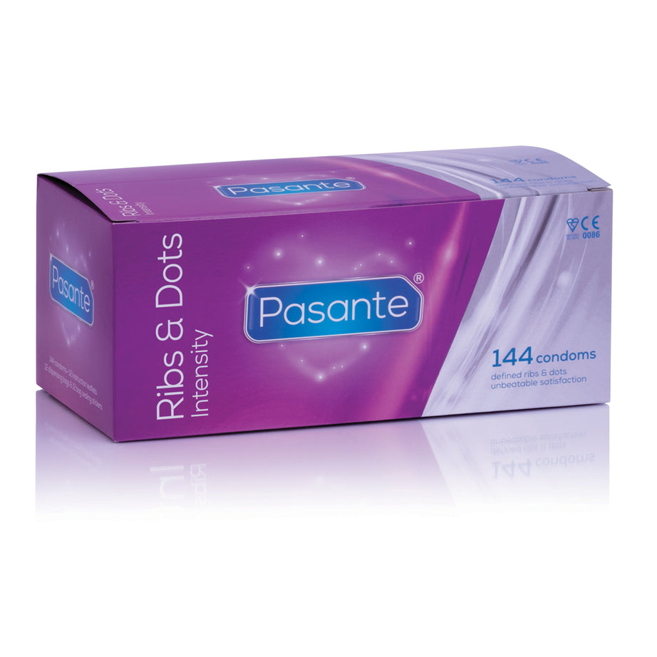 Pasante Ribs & Dots condoms 144 pcs - GoEstasy