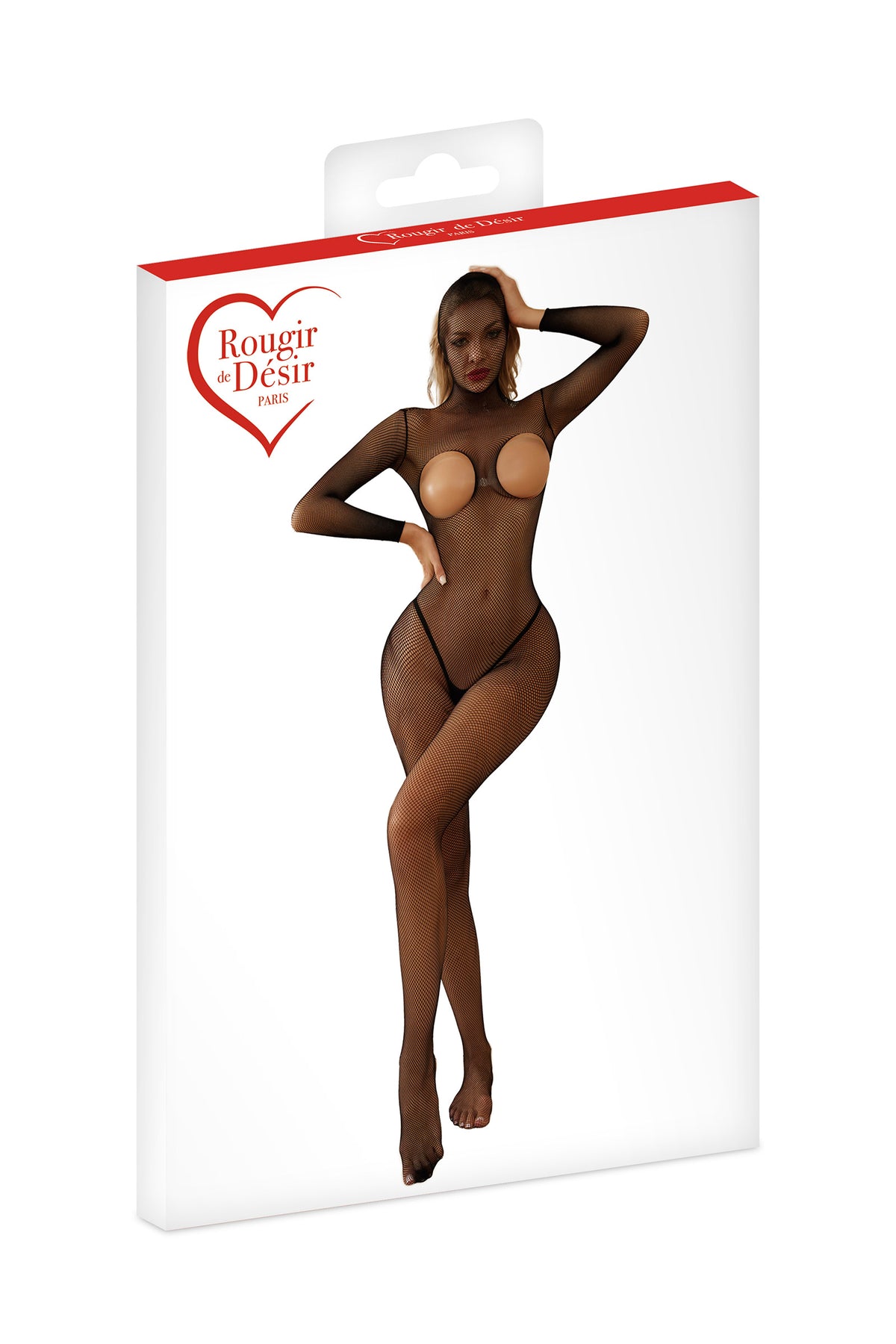 Tuta in Rete Aperta Rougir de Désir – Catsuit Seno e Glutei Scoperti, foto 3