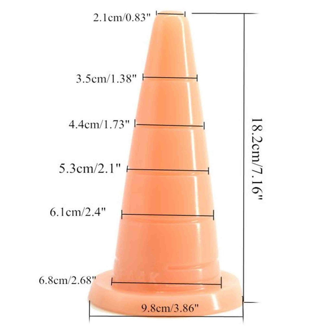 18.5cm Hat Anal Plug