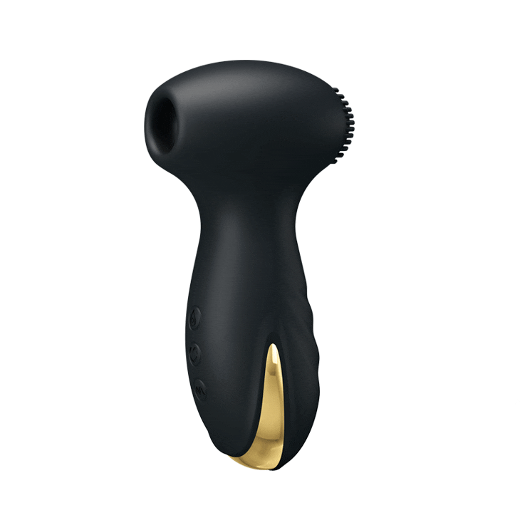 18K Silicone Vibrator and Clit Sucker with Powerful Motor