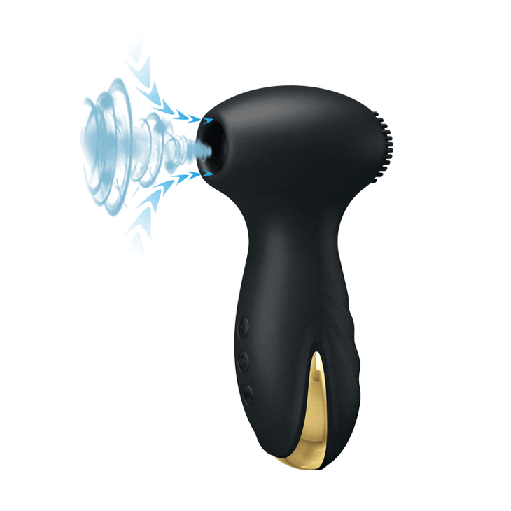 18K Vibratore e Succhiaclitoride in silicone con potente motore