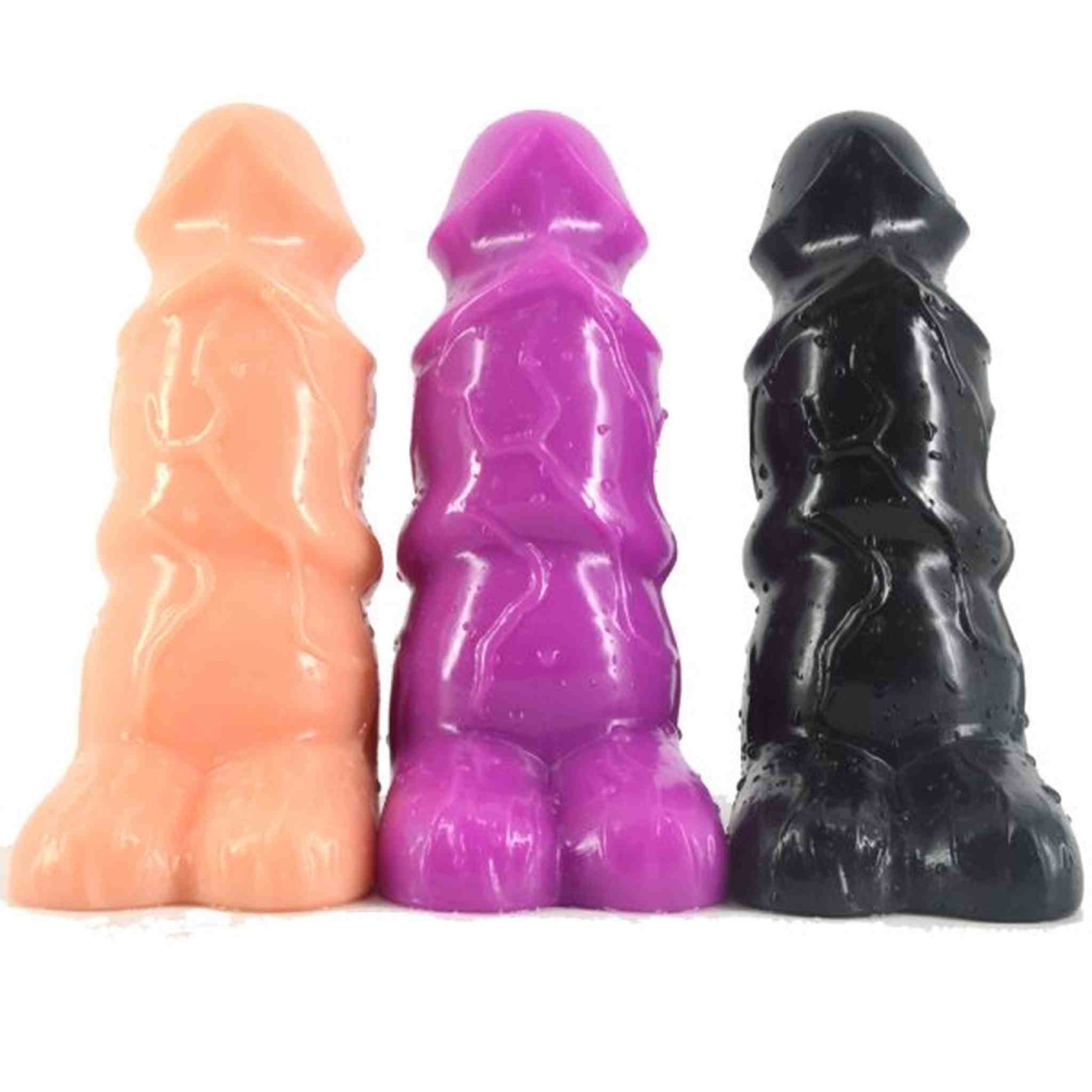 19.5cm Thick Dildo with Big Testicle  Massage Tool