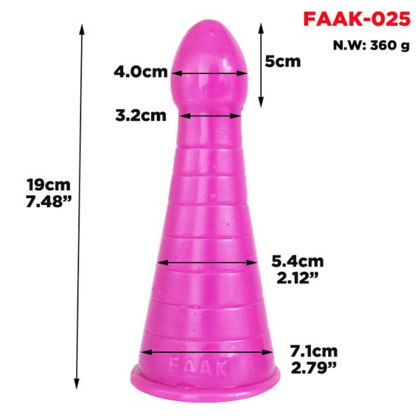 19cm Xmas Hat Shape Anal Plug