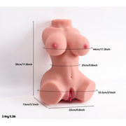Torso Donna Realistico 2.4 Kg Con Seno Prosperoso