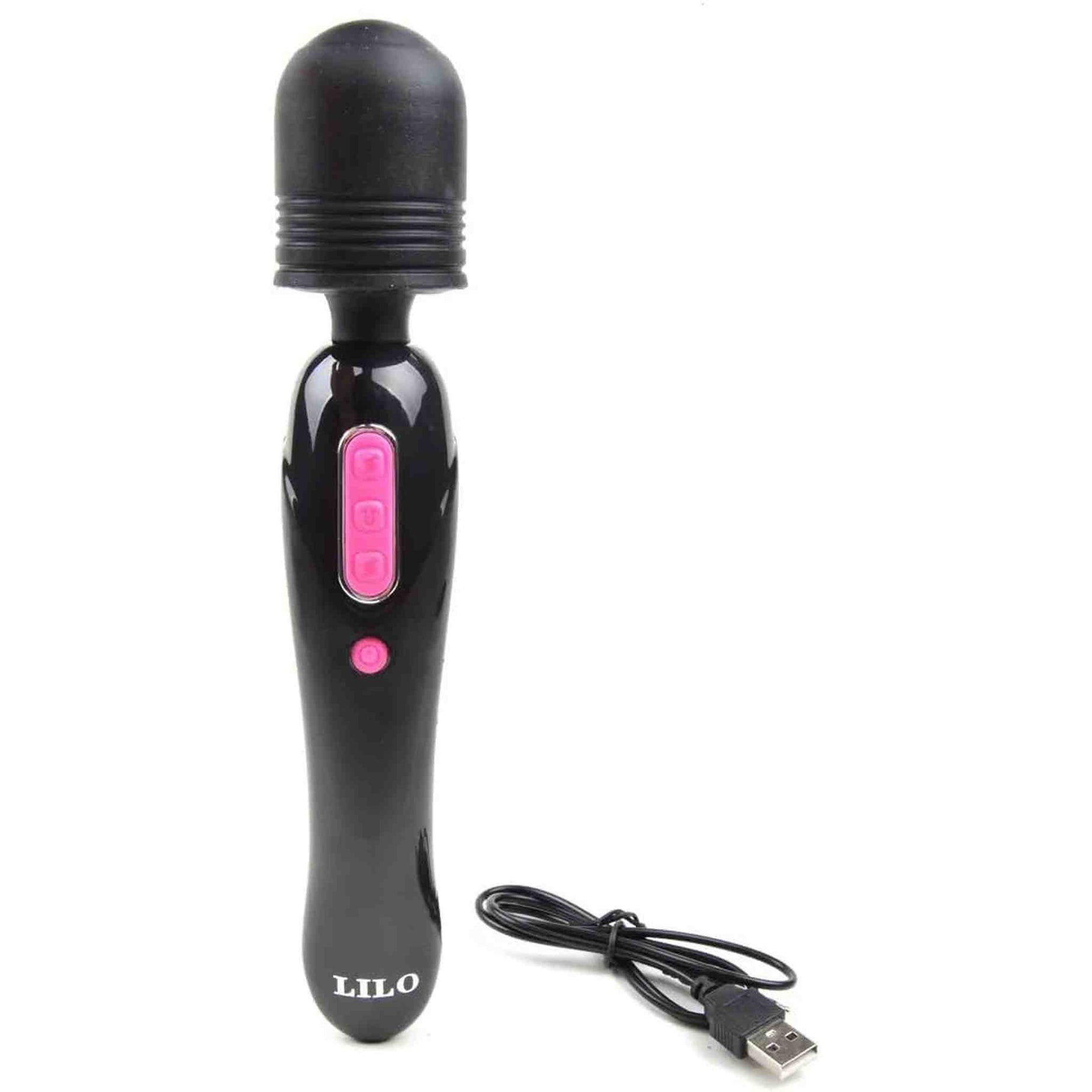 2 in 1 Wand e Vibratore Multifunzione – Nero