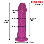 20 cm Cobra Shape Dildo with No Testicle Massage Tool