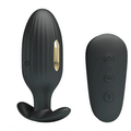 24K Kabelloser Analplug mit Vibration und Elektroschock