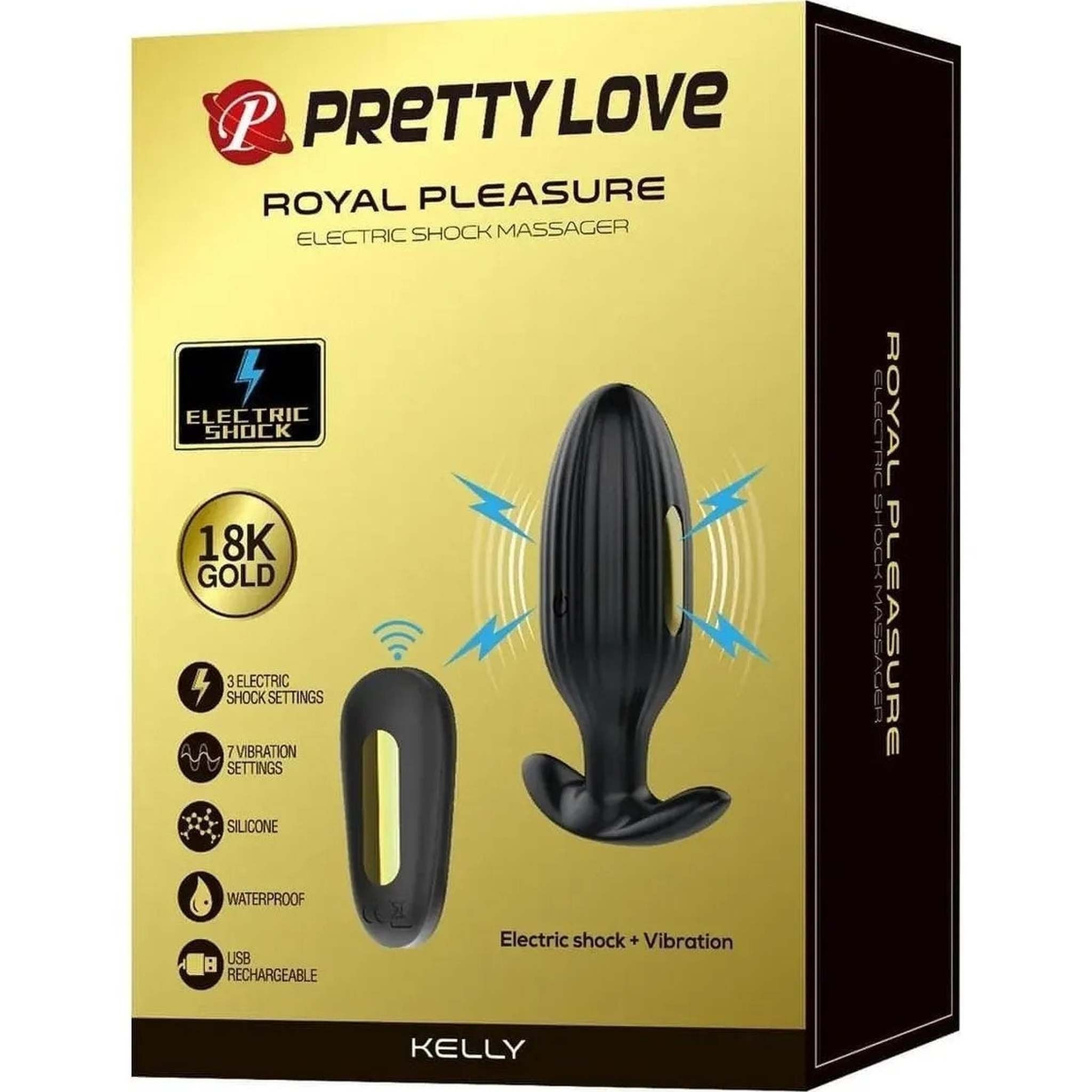 24K Plug Anale Wireless con Vibrazione ed Elettroshock