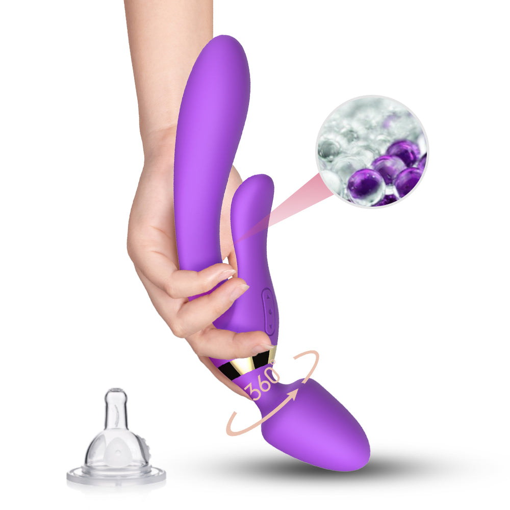 3 in 1 Vibratore Rabbit e Plug Anale