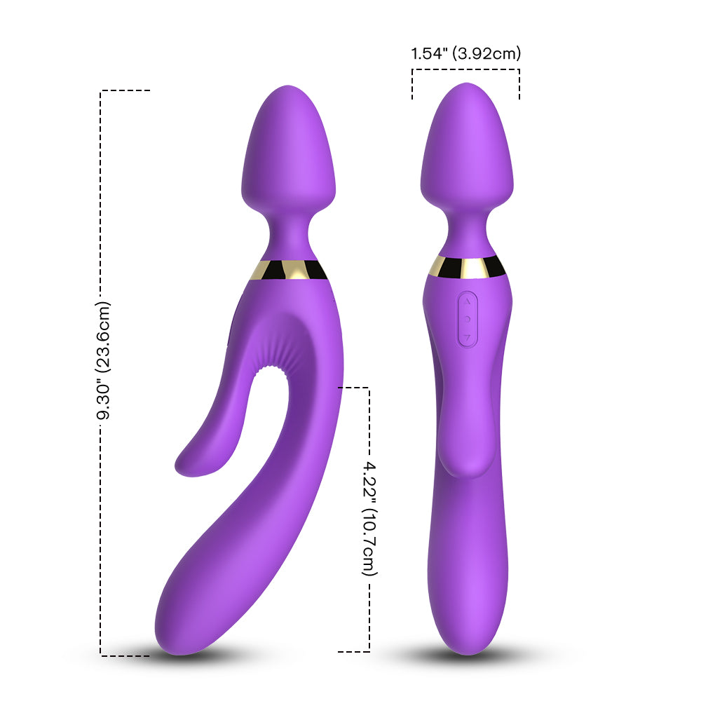 3 in 1 Vibratore Rabbit e Plug Anale