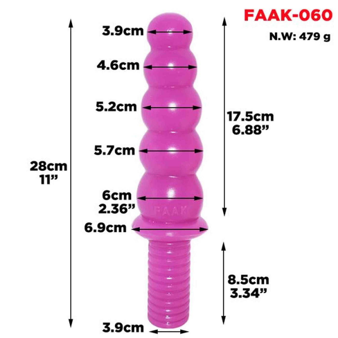 30cm Anus Beads With Handle Anal Plug