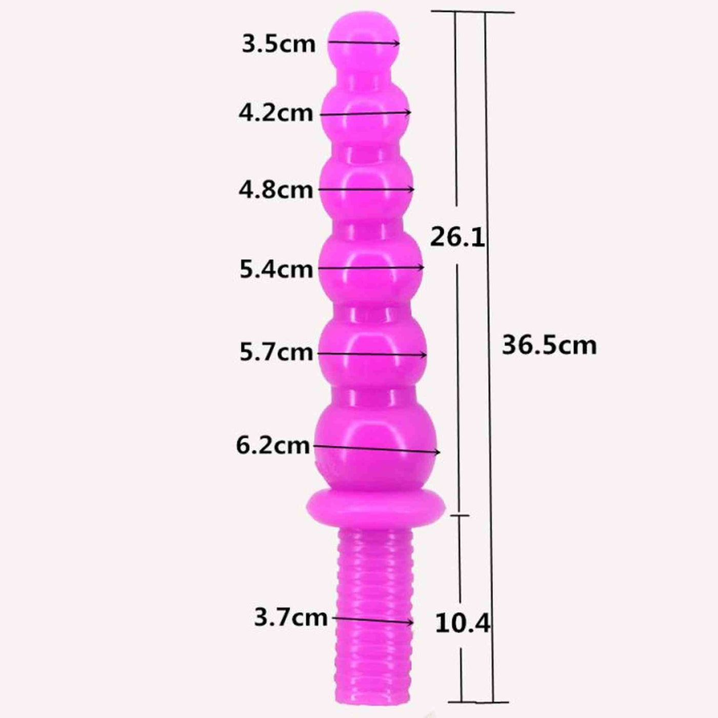 36.5 cm Huge Size Anus Beads Anal Plug with Handle