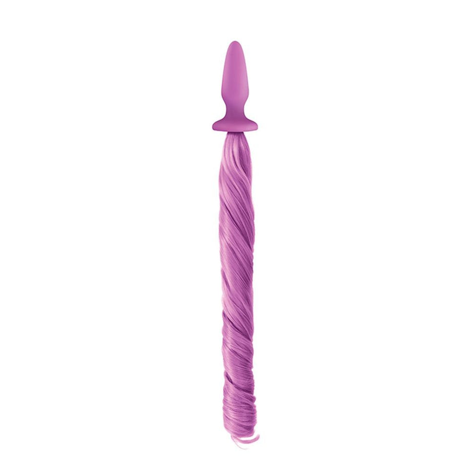 Unicorn Tails Plug Anale in Silicone con coda coordinata - Viola - GoEstasy