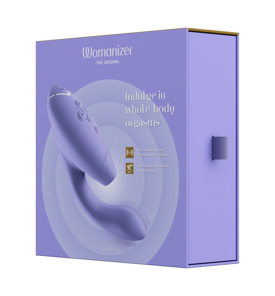 Womanizer Duo 2 – Stimolatore Clitoride e Punto G Pleasure Air, Lilla, foto 3