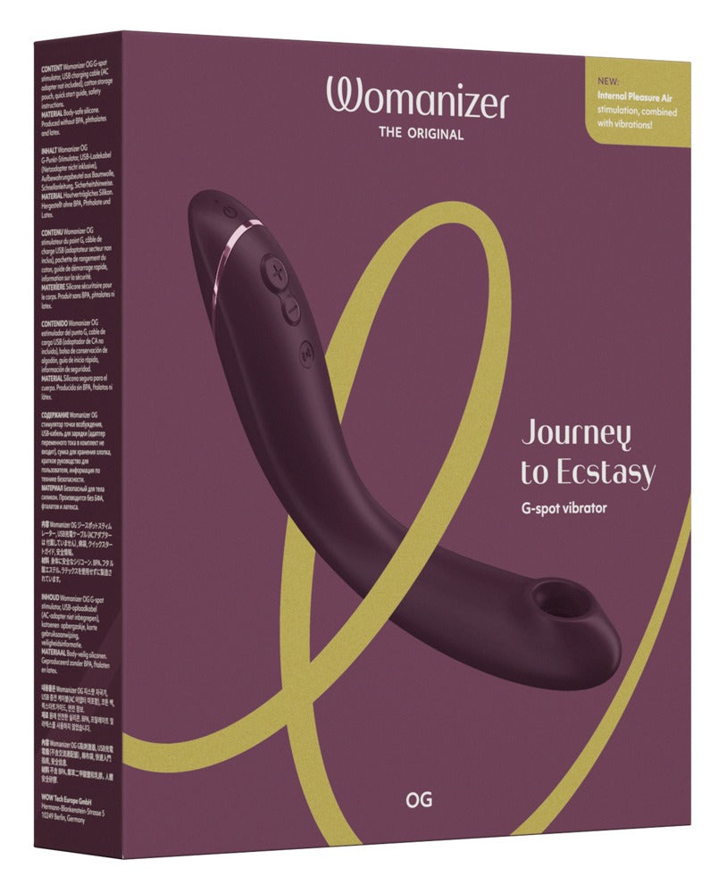 Womanizer OG – Stimolatore Punto G con Pleasure Air e Vibrazione, Melanzana, foto 7