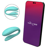 We-Vibe Sync Lite - vibratore di coppia sottile con controllo da app, Turchese, foto 1