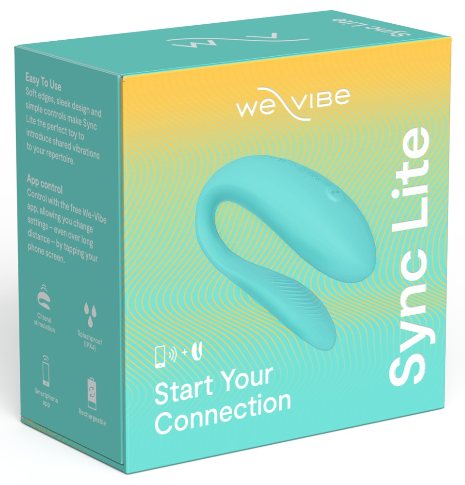 We-Vibe Sync Lite - vibratore di coppia sottile con controllo da app, Turchese, foto 7