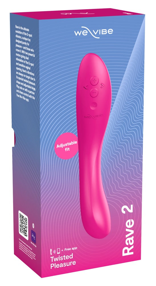 We-Vibe Rave 2 - Vibratore per il punto G con design ruotato, Rosa, foto 7