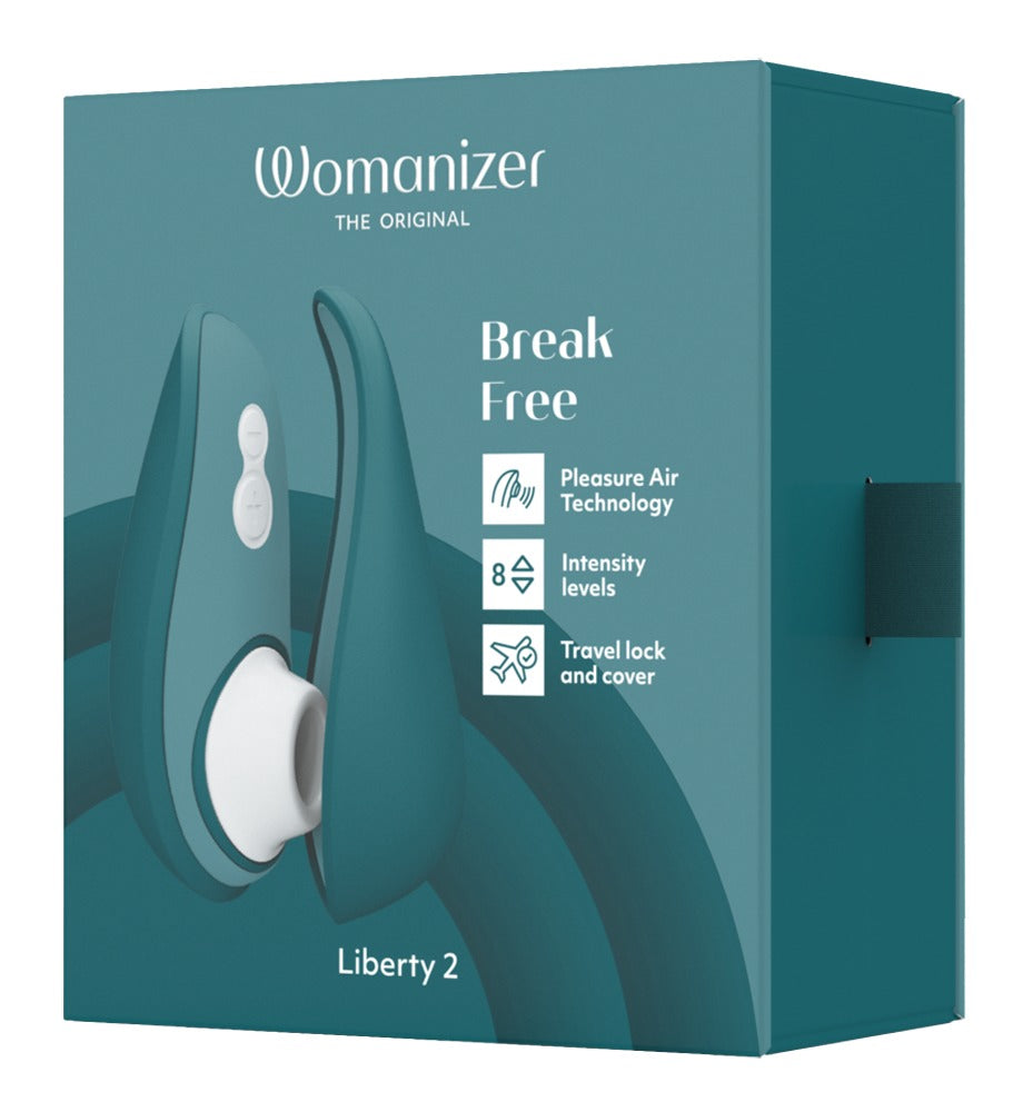 Womanizer Liberty 2 – Succhia Clitoride Compatto con Cover Magnetica, Petrolio, foto 3