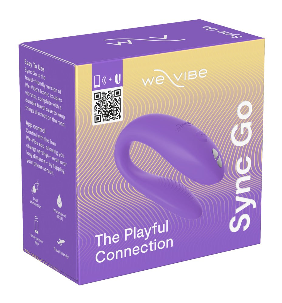 We-Vibe Sync Go - vibratore di coppia compatto, impermeabile, da app, Viola, foto 7