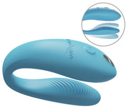 We-Vibe Sync Go - vibratore di coppia compatto, impermeabile, da app, Turchese, foto 1
